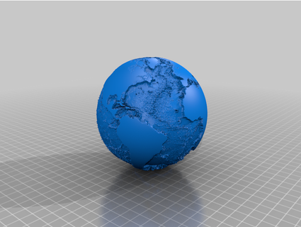 globe sea topography semafloor  3d print model - Mito3D