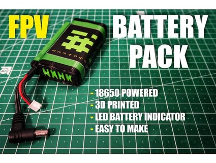 18650 fpv Goggle Batterie Pack Nuhnik 3d print model - Mito3D