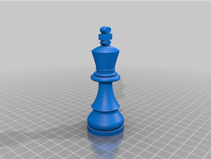 scacchi staunton classico re 96mm gianfrancosaccozaut 3d print model - Mito3D