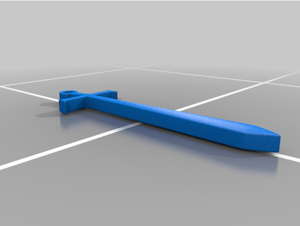épée charme jalapenofizz 3d print model - Mito3D