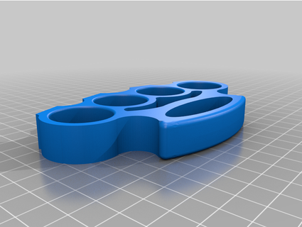 brass knuckles blues brothers edition wagner3d 3d print model - Mito3D