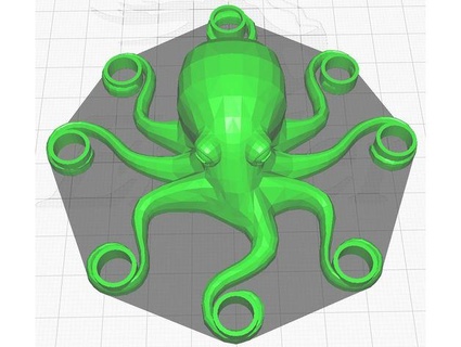 octopus marble stand dlongley 3d print model - Mito3D