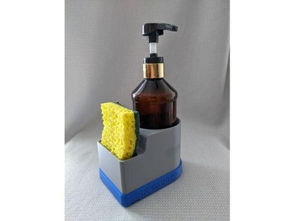sponge soap caddy water outlet sink z3r0-1989 3d print model - Mito3D