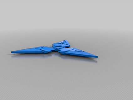 doble cara shuriken bestia montaña 3d print model - Mito3D