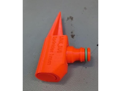 water sprinkler link sub 3d print model - Mito3D