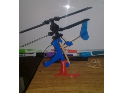 base pára helicóptero ptero destino 3d print model - Mito3D