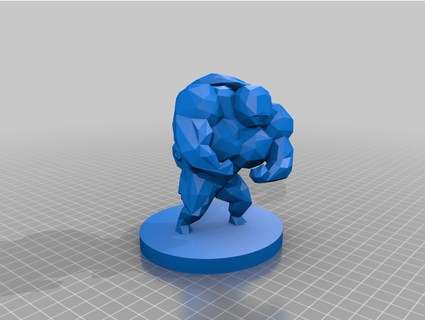 low poly swole squirtle cooperatbotdotcom 3d print model - Mito3D