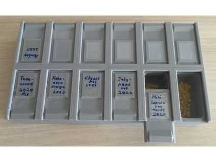 planta maceta semilla almacenamiento caja suelto semillas almacenaje perder juntos oftech 3d print model - Mito3D