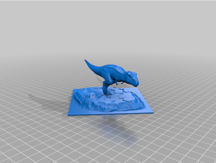 primordiale carneficina t rex diorama xenomorph636 3d print model - Mito3D