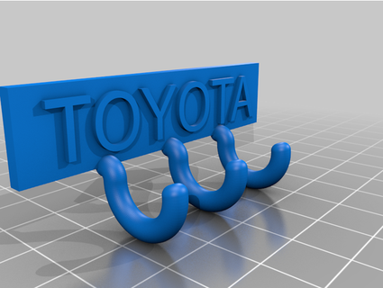 Toyota chave cabide coopermiller450 3d print model - Mito3D