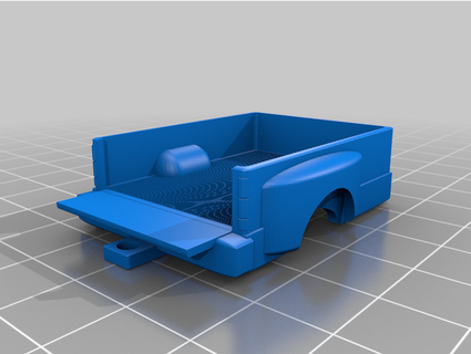 1 64 dually truck bed tailgate ducky mcburger 3d print model - Mito3D