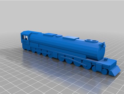 big boy locomotive simplified model engine keanen1 3d print model - Mito3D