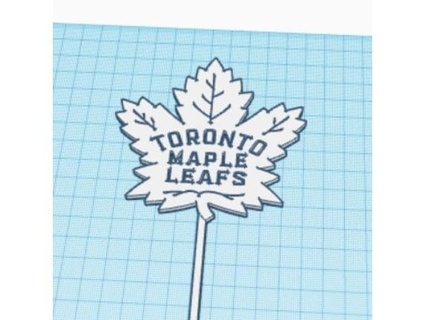 logo stakes maple leafs rkxone 3d print model - Mito3D
