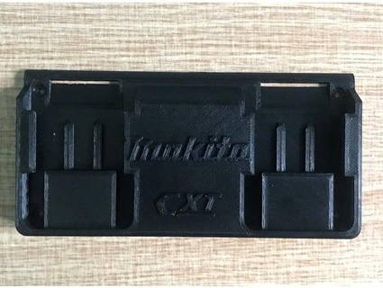 makita cxt double batterie mur monter srbocanegra 3d print model - Mito3D