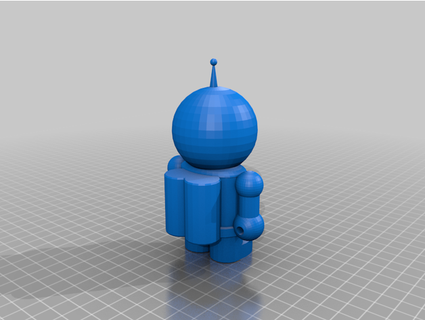 sencillo astronauta ramito 3d print model - Mito3D