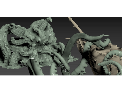 Kraken masa üst dnd darkside501st 3d print model - Mito3D