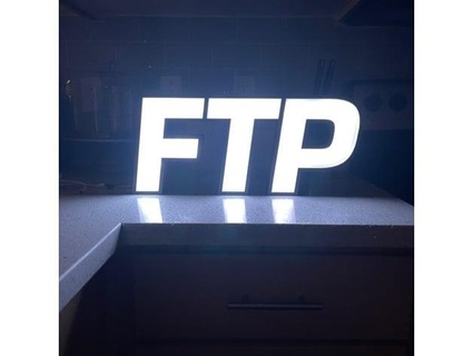 ftp logo led sign pnwdreams 3d print model - Mito3D