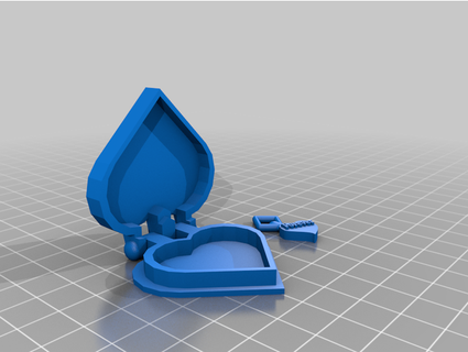 caja corazón mit pequeño anh dedo dirksbastelbude 3d print model - Mito3D