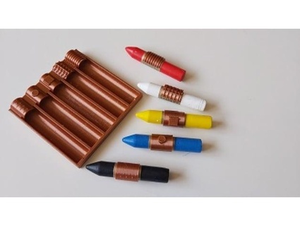 crayon identifiants boites défensivement 3d print model - Mito3D