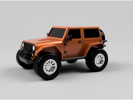 2-door jeep wrangler - fully printable soarpix 3d print model - Mito3D