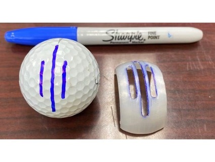 golf pelota alineación herramienta zhardinger 3d print model - Mito3D