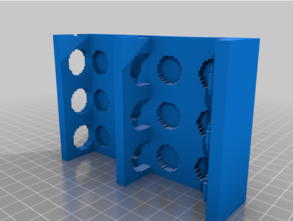 3d slash magn rack-15ml basnetp1 3d print model - Mito3D