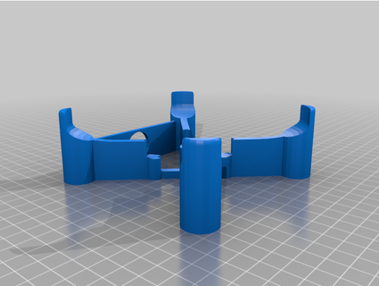 roku cooling stand 40mm fan dcshuler 3d print model - Mito3D