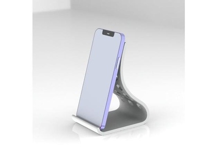 gebogen Telefon Stand borgh94 3d print model - Mito3D