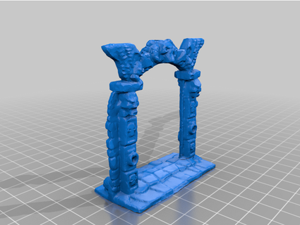 tts miedo puerta gnomo roca 3d print model - Mito3D