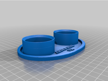 egg cup tray two eggs arnookie 3d print model - Mito3D