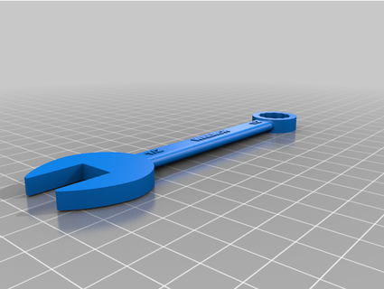 1 2 polegada atarracado combinação chave inglesa topcat prateado 3d print model - Mito3D