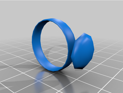 diamante anel selvagem 3d print model - Mito3D