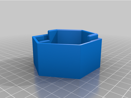 semplice ad incastro esagonale cnc scatola adamslab 3d print model - Mito3D