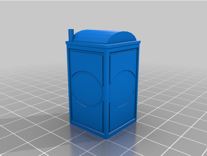 porta-potty royal flush 1 64 scale davwms 3d print model - Mito3D