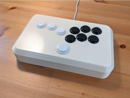 hitbox-layout fightstick jfedor 3d print model - Mito3D