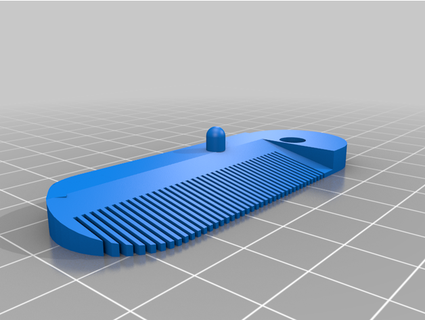 folding comb fine remix donf99 3d print model - Mito3D