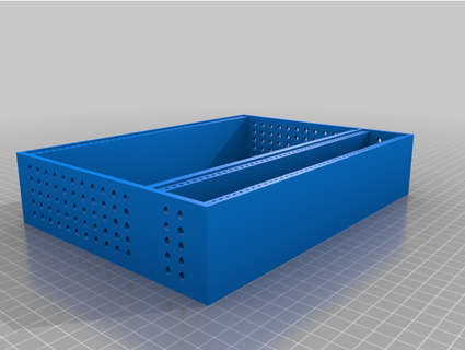 46hp 4u eurorack modular caso bainha ventilado remixar brawfx 3d print model - Mito3D