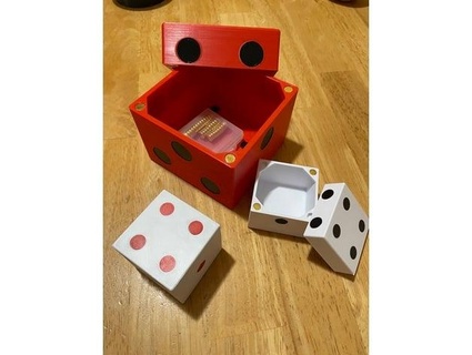 six sided dice box lonestarusa 3d print model - Mito3D