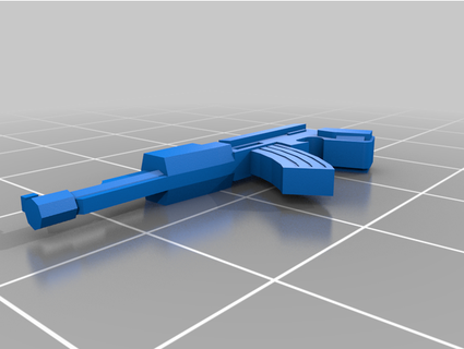 ak 47 fusil playmobil échelle mattis82 3d print model - Mito3D