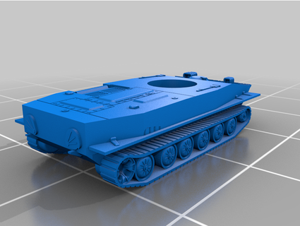6mm pt 76 tanque cem 3d print model - Mito3D