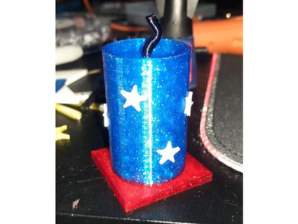 firework fountain 3dtwinkie 3d print model - Mito3D