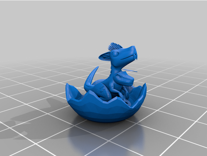 raptor filhote aço vazado 3d print model - Mito3D