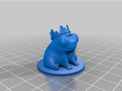 fred frog he's king adamtkwallace 3d print model - Mito3D