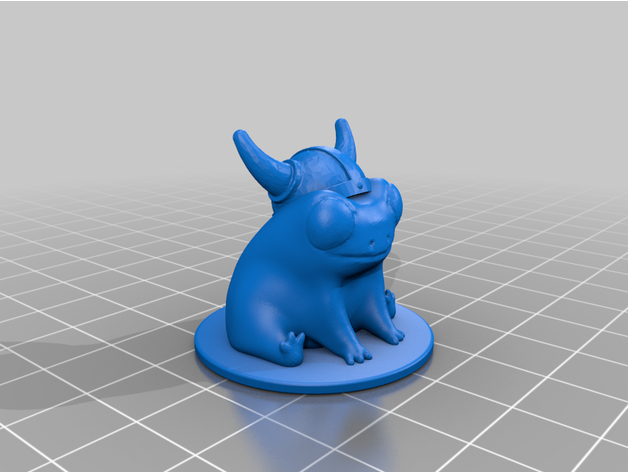 Fred kurbağa viking adamtkwallace 3D print model - Mito3D