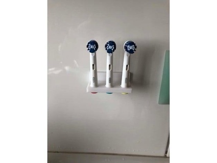 wall mount oral b brush leafbeat 3d print model - Mito3D