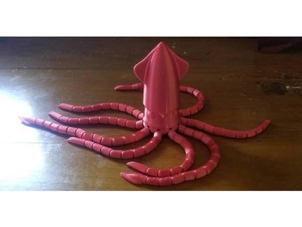 giant colossal squid - easy assembly print place tentacles milmowk 3d print model - Mito3D