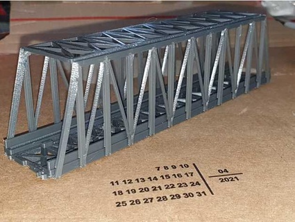 pont alta echelle 1 220 compatível fixação Marklin poups78 3d print model - Mito3D