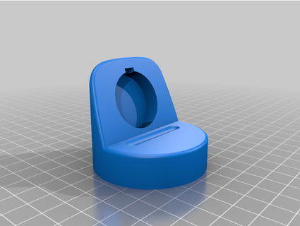 42mm apple watch charging stand ellipsis design 3d print model - Mito3D