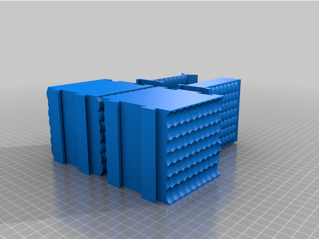 ad incastro scatola Stampa vaso modalità raschiare 3D print model - Mito3D