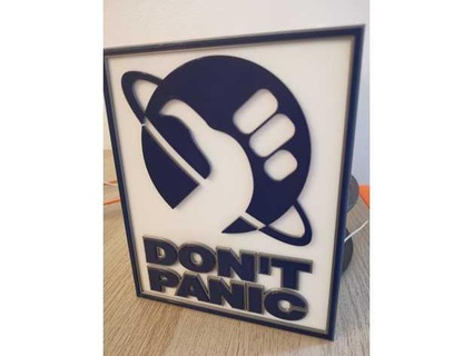 hitchhiker's guide galaxy - magnetic plate gianluca76ch 3d print model - Mito3D